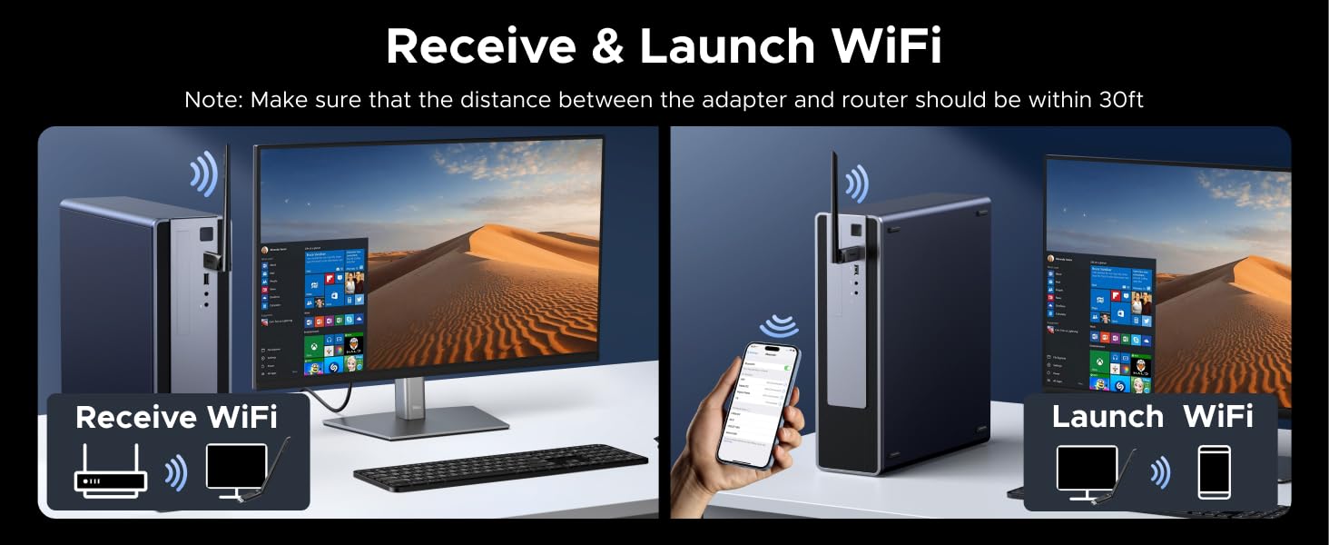 wifi bluetooth adapter dongle for pc 2 in 1 usb arvox amazon fast