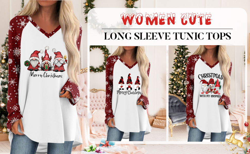womens christmas tops