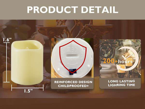 Flickering Flameless Votive Candles