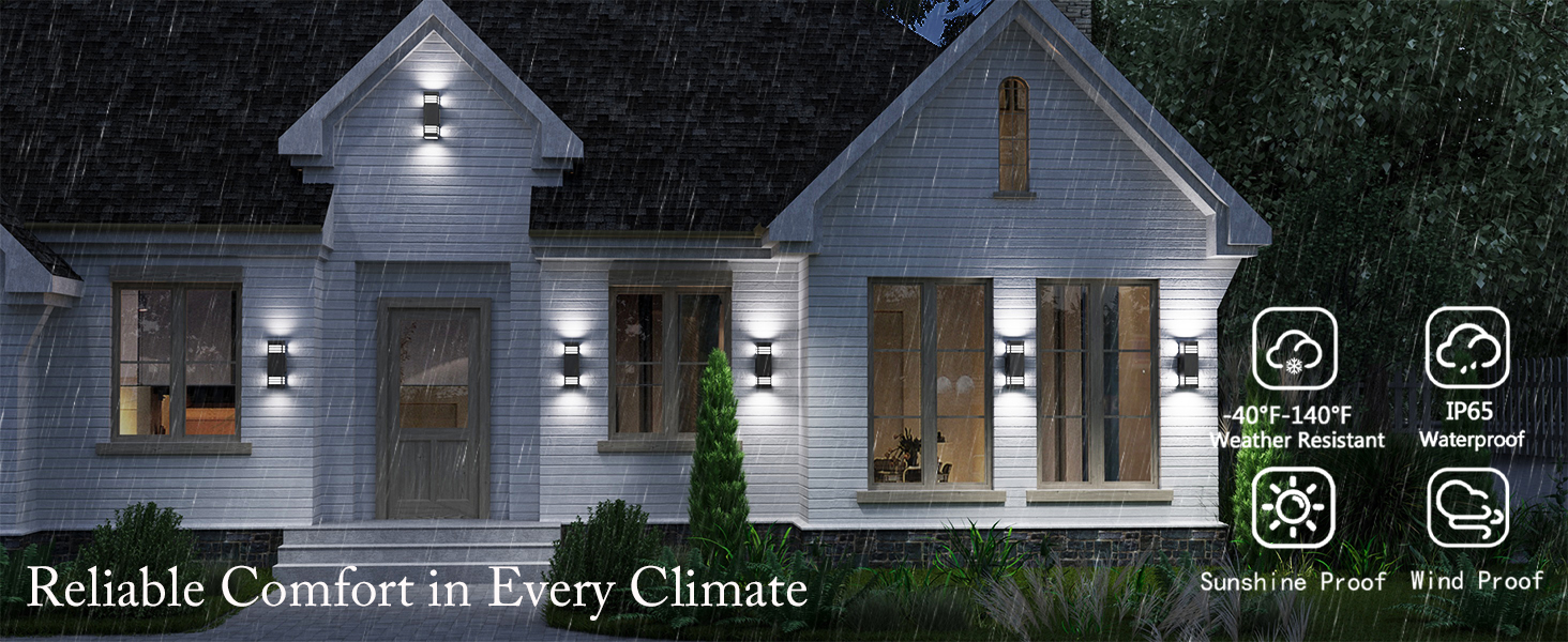 waterproof outdoor wall light