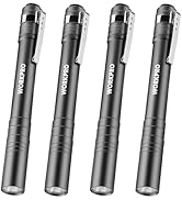 WORKPRO LED Pen Light, Aluminum Pen Flashlights, Pocket Flashlight with Clip for Inspection, Emer...