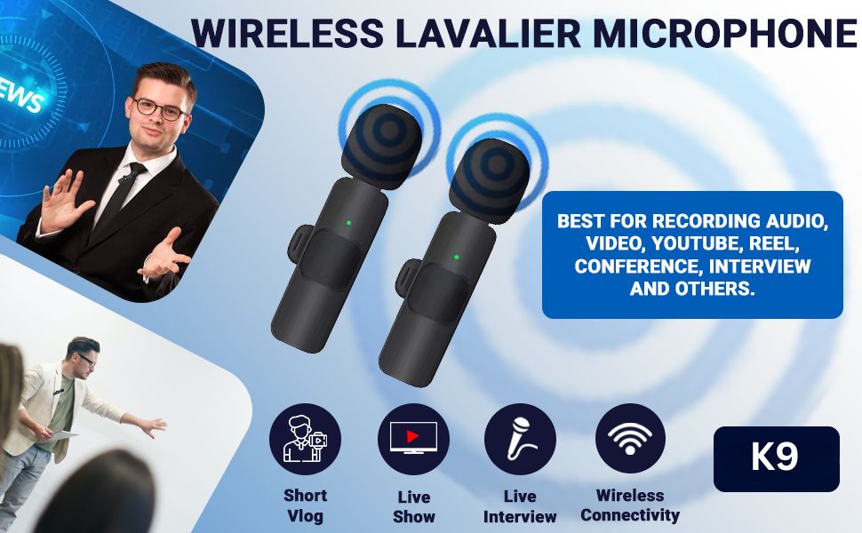 k9 feature, smart noise cancellation , omnidirectional , clear recoording