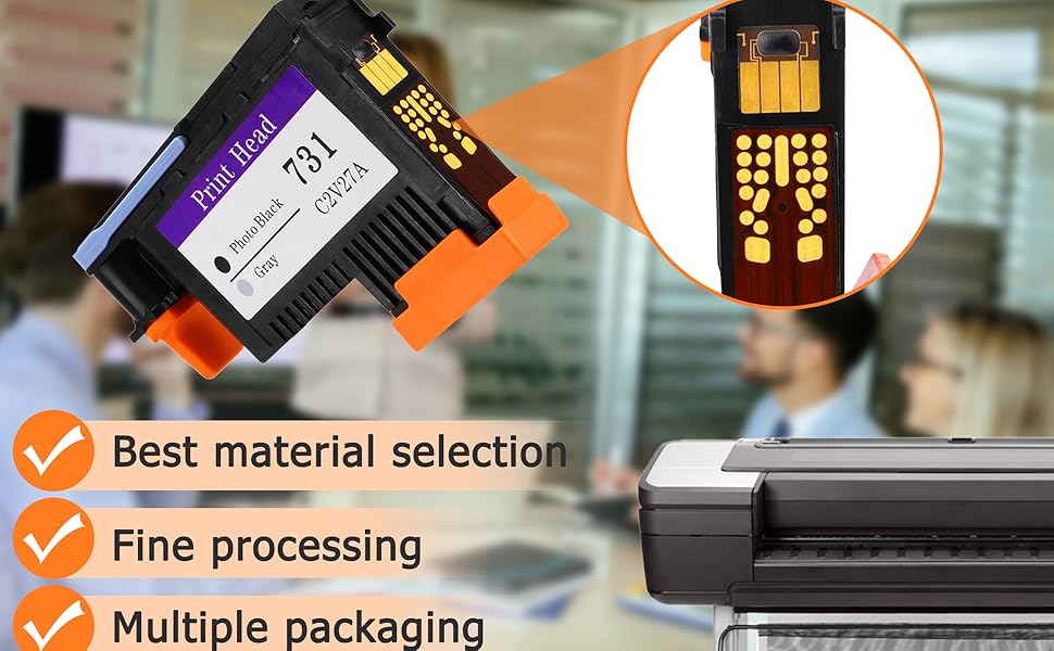 Amazon.com: P2V27A (731) Printhead Compatible with HP DesignJet T 1700 ...