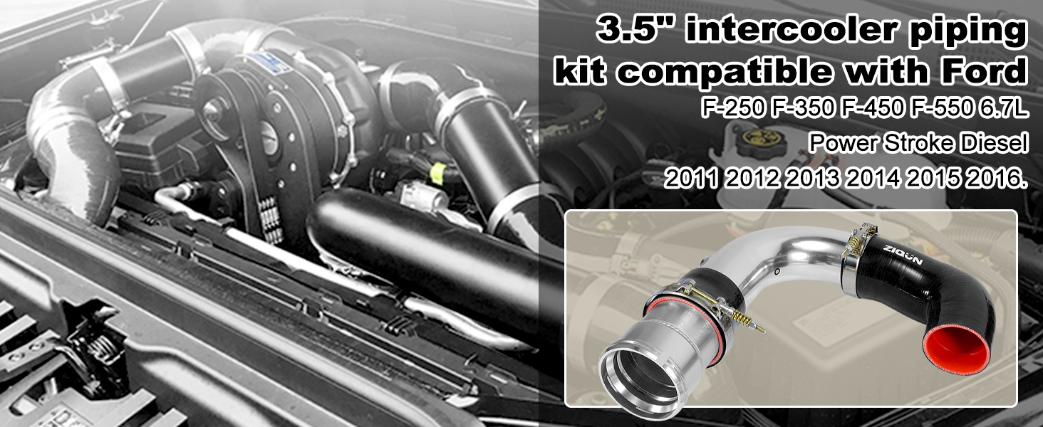 ZIQUN Cold Side Intercooler Pipe Upgrade Kit Compatible