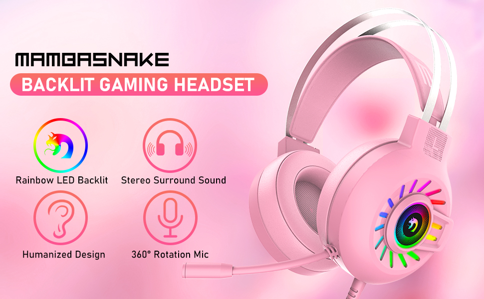 Gaming Headset PS4 Headset 3.5mm Stereo Wired OverHead Gaming