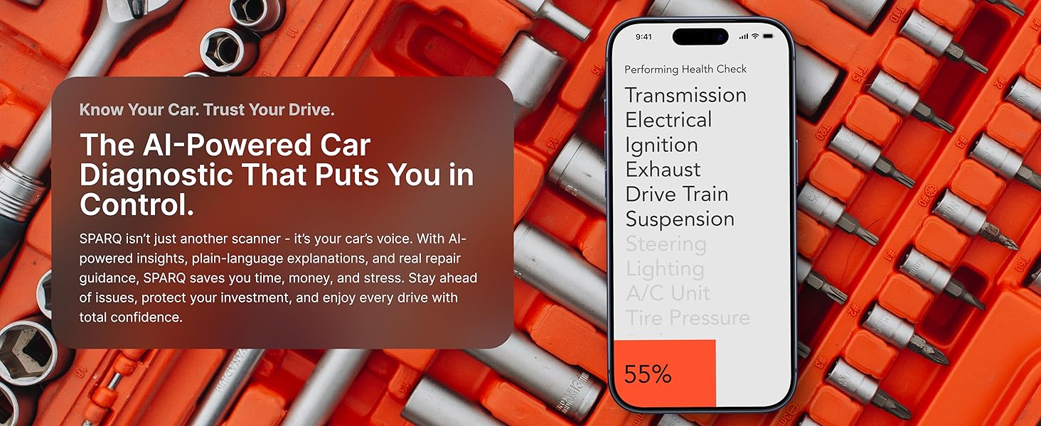 sparq is the only obd diagnostic bluetooth scanner you will ever need
