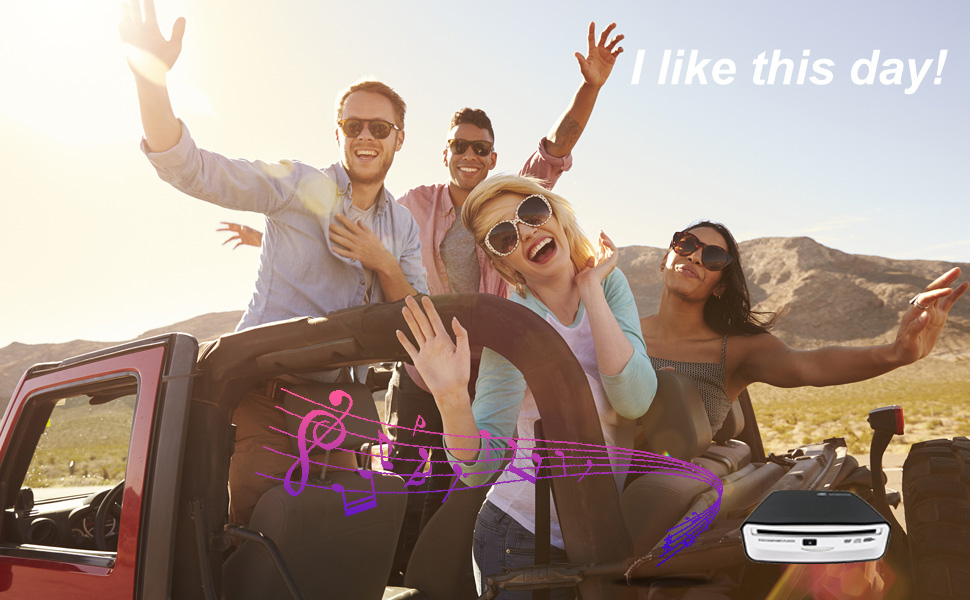 USB CD Player for Car with Upgraded Extra Accessories, External Portable Car CD