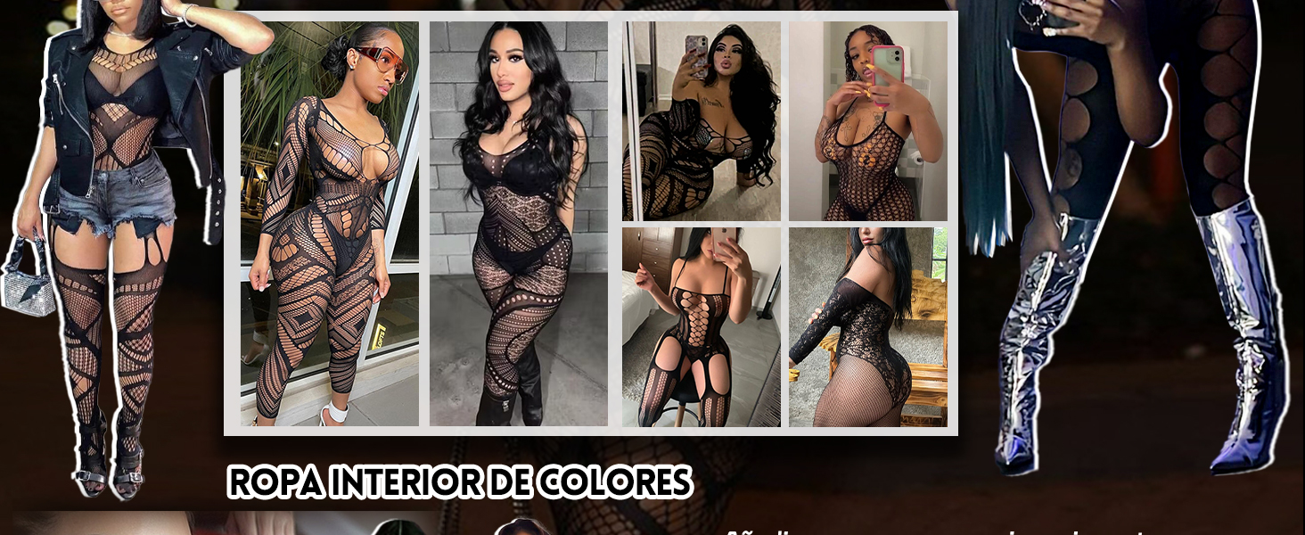 ropa interior con liguero,