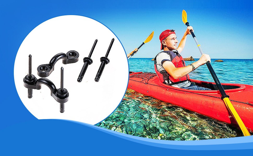 Yataha 12PCS Kayak Pad Eye TriGrip Rivet Kit, Expanded