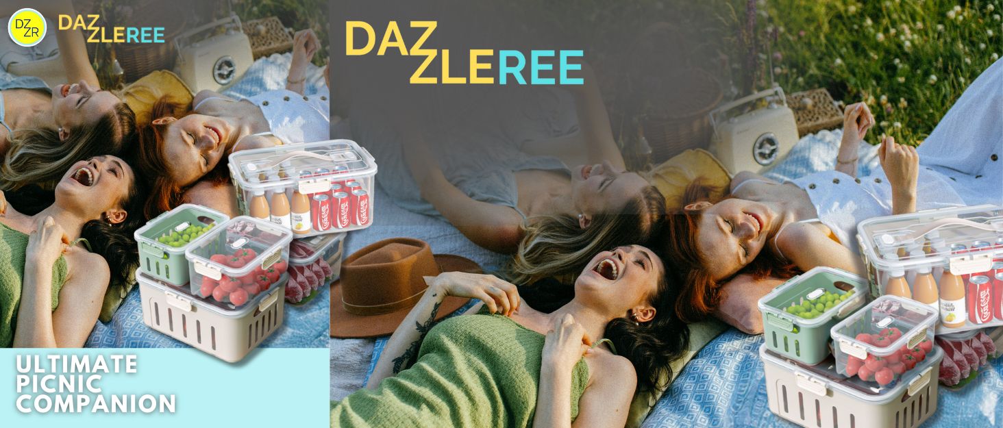 Leak-Proof Food Storage Dual-Layer Fridge Storage Boxes Microwave and Dishwasher Safe Containers