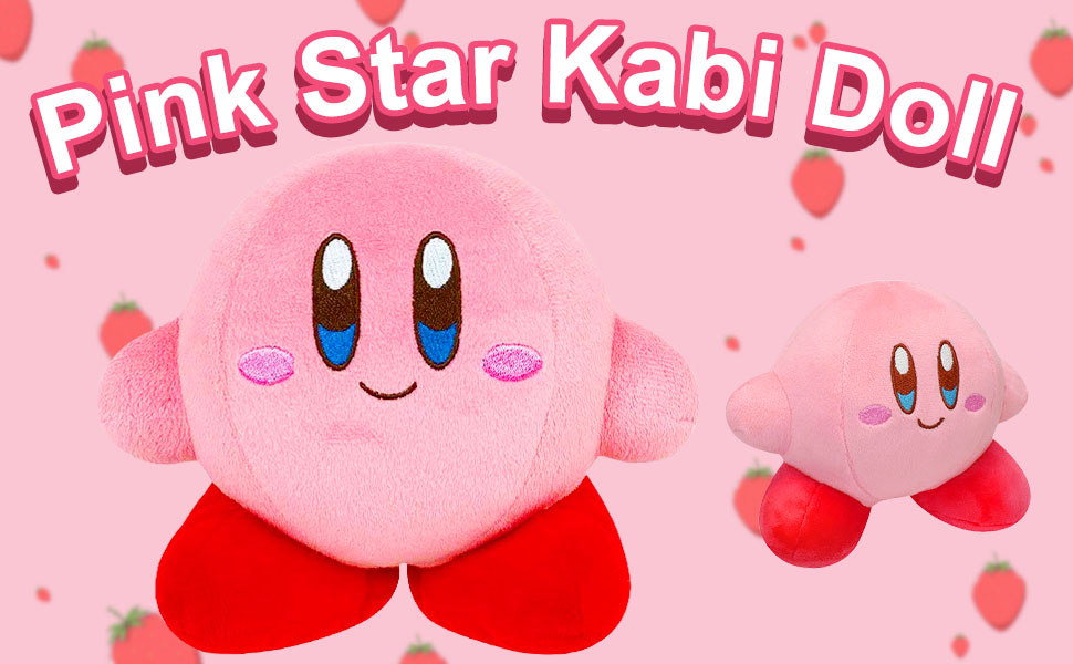 Funmo Kirby Plush Doll, Kirby Plushies Toy Pink Kirby Stuffed Animal