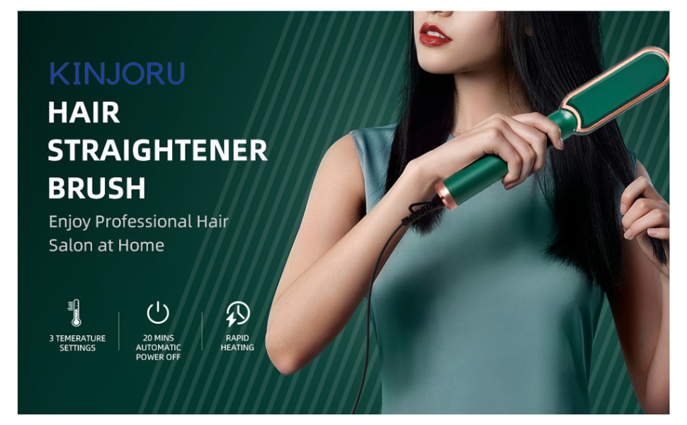 hair straightener brush comb