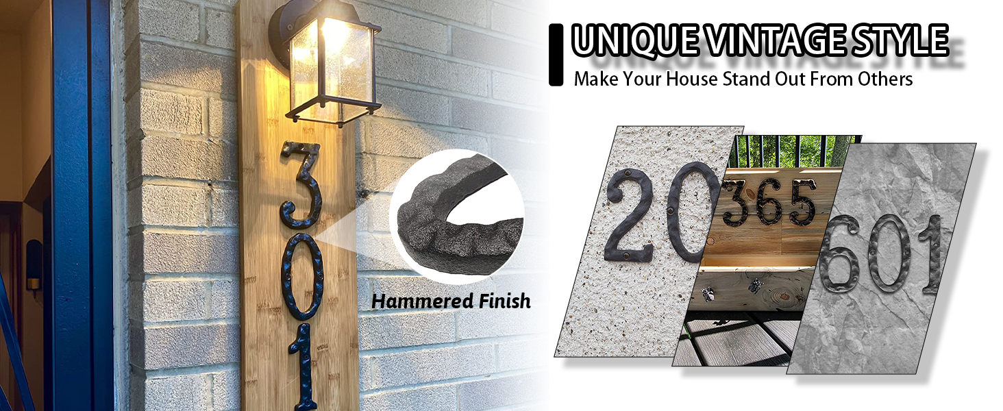 5.5 Inch Cast Iron House Number 3, Vintage House Numbers