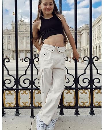 girls cargo pants kids baggy