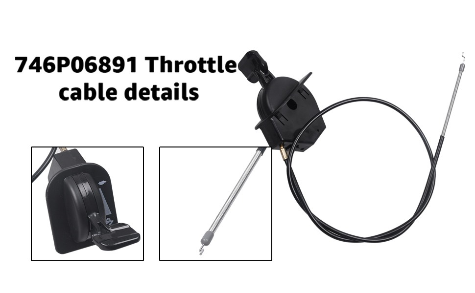 LaWana 746P06891 for CUB Cadet 41"" Throttle Cable,746