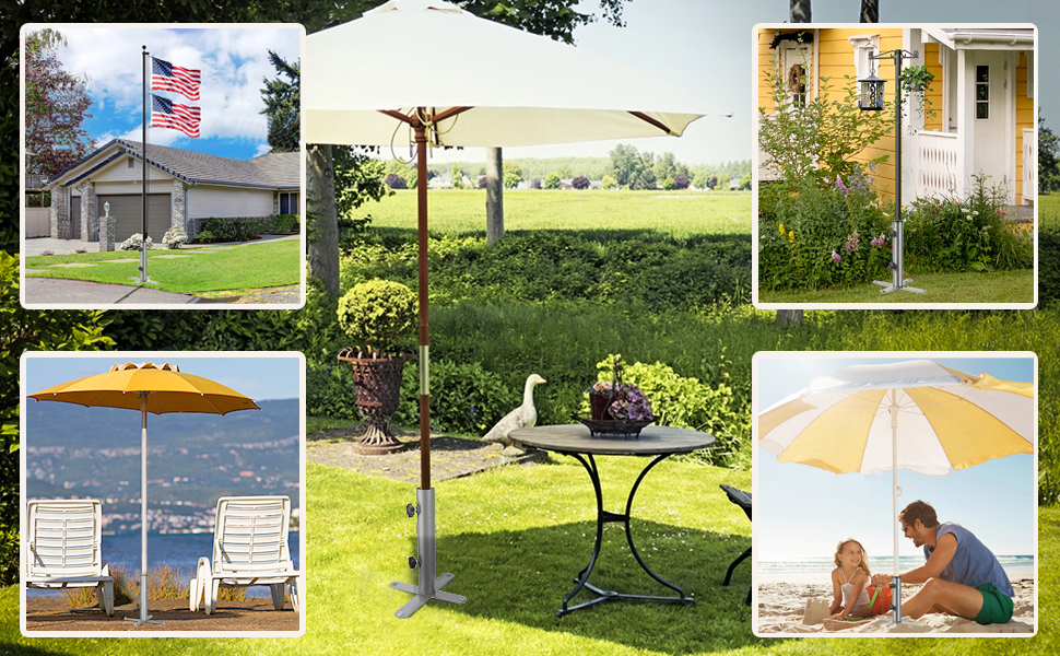 Spike Ground Umbrella I Outdoor Lawn Inground Umbrella