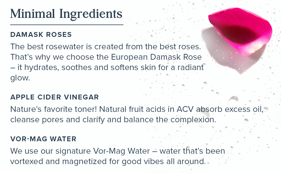 Heritage Store Rosewater Vinegar Apple Cider Vinegar Hydrates Refreshes Clarifies Skin Alcohol Free