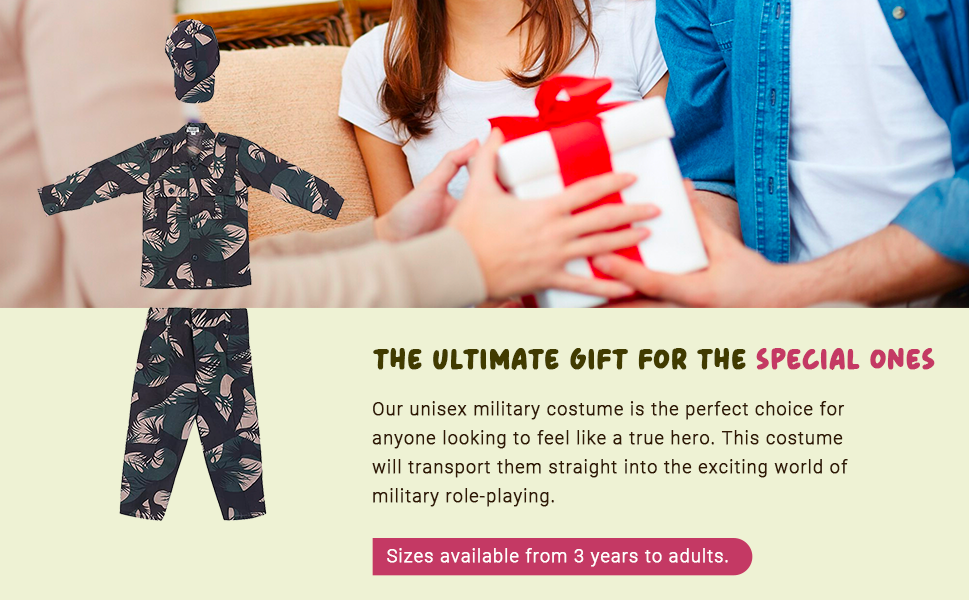 Indian Military Fancy Dress Khaki Color, SPN-SELR