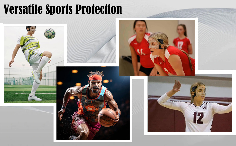 KEDAO Nose Guard for Broken Nose, Adjustable Basketball Face Shield Mask