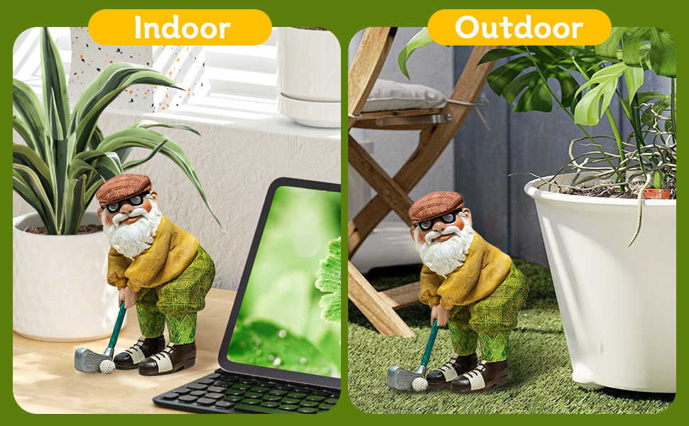 Garden Gnomes Statue, Garden Ornament Outdoor