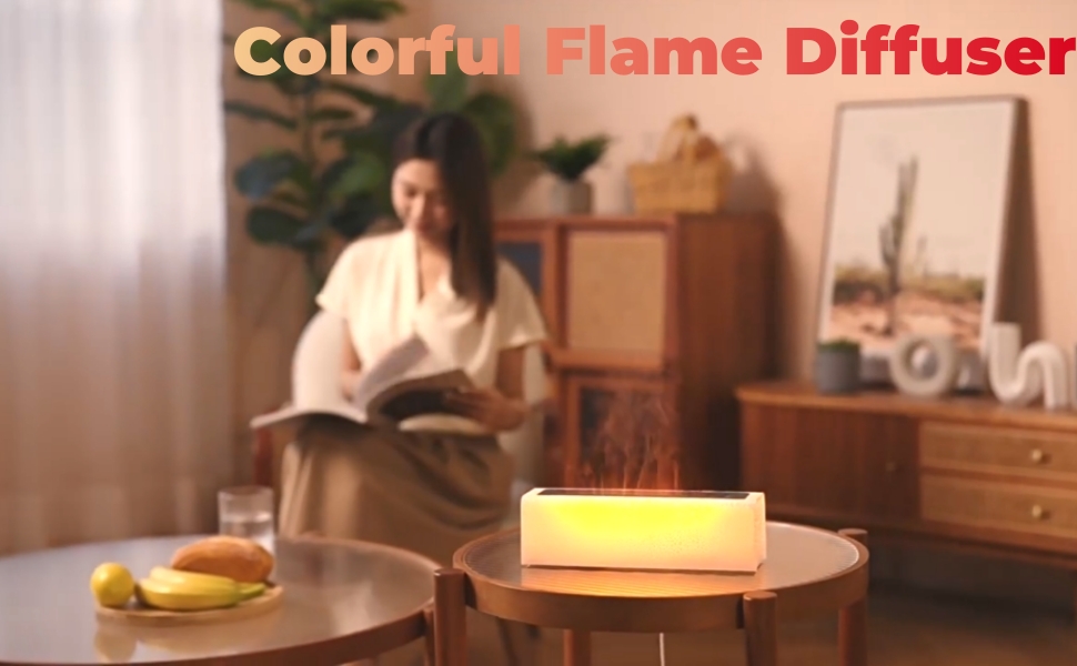 Colorful Flame Diffuser Humidifier