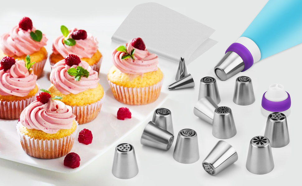 Russian Piping Tips Set 27Pcs FPVERA Cake Flower