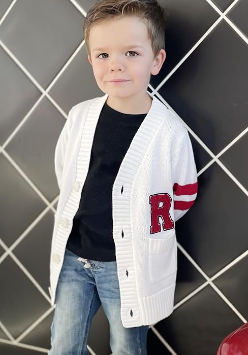 Toddler wearing sweater