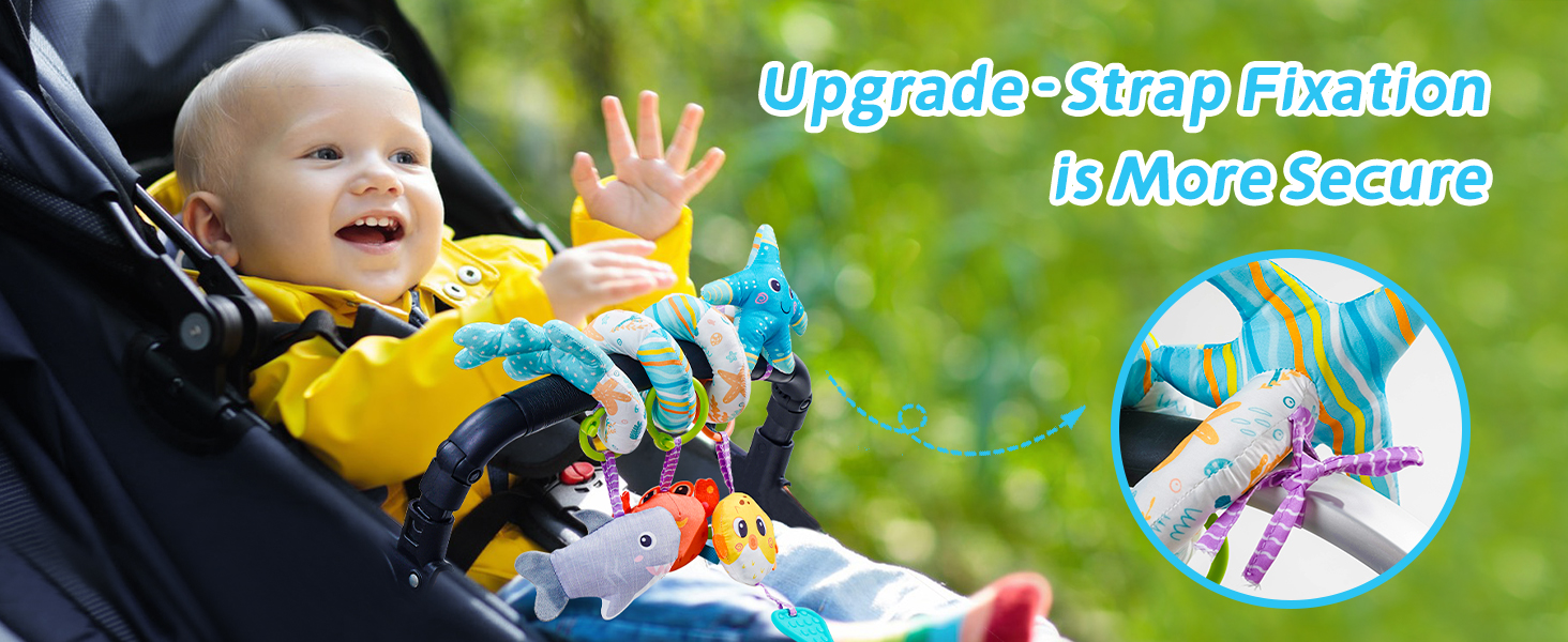 car seat toys hanging and stroller car seat toys for 1 year old car seat spiral toy