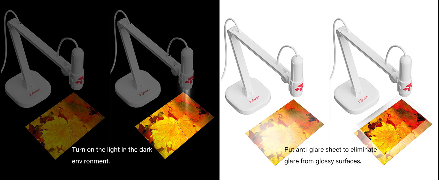 INSWAN INS3 Detachable USB Document Camera Teachers and Classroom