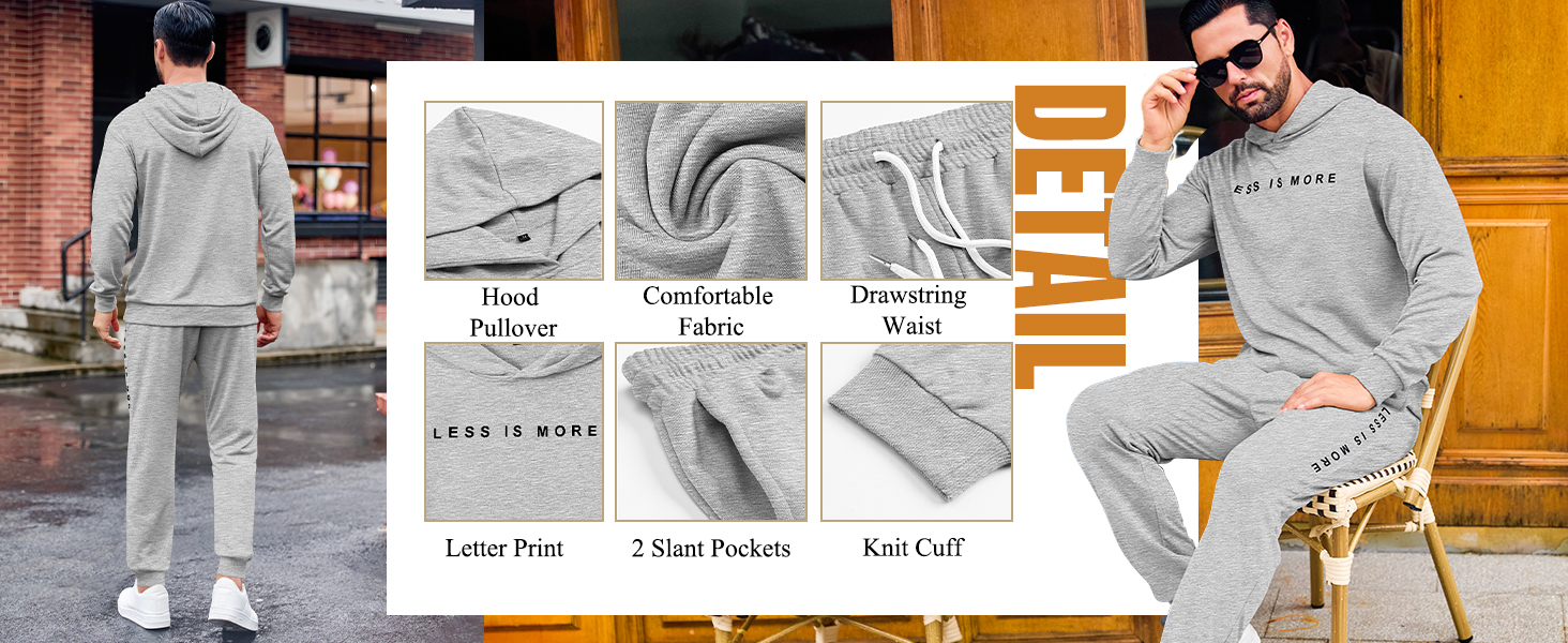 Hood pullover,soft fabric,elastic waist,letter pint,2 slant pockets,knit cuffs