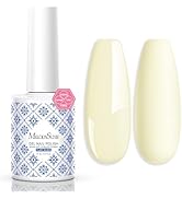 MelodySusie Fleurwee Plant Based Gel Nail Polish, Hema Free Pale Yellow Nail Polish, Soak Off UV ...