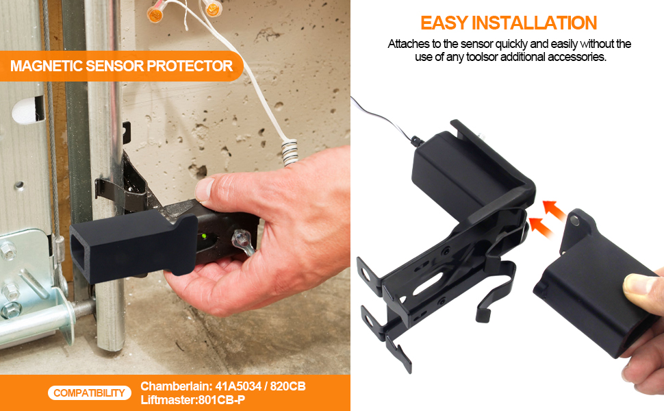 MingQiEven Garage Door Sensor Sun Shade Protector, Sensor