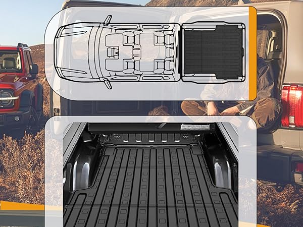 Amazon.com: AOMSAZTO Truck Bed Mat for 2020-2025 Jeep