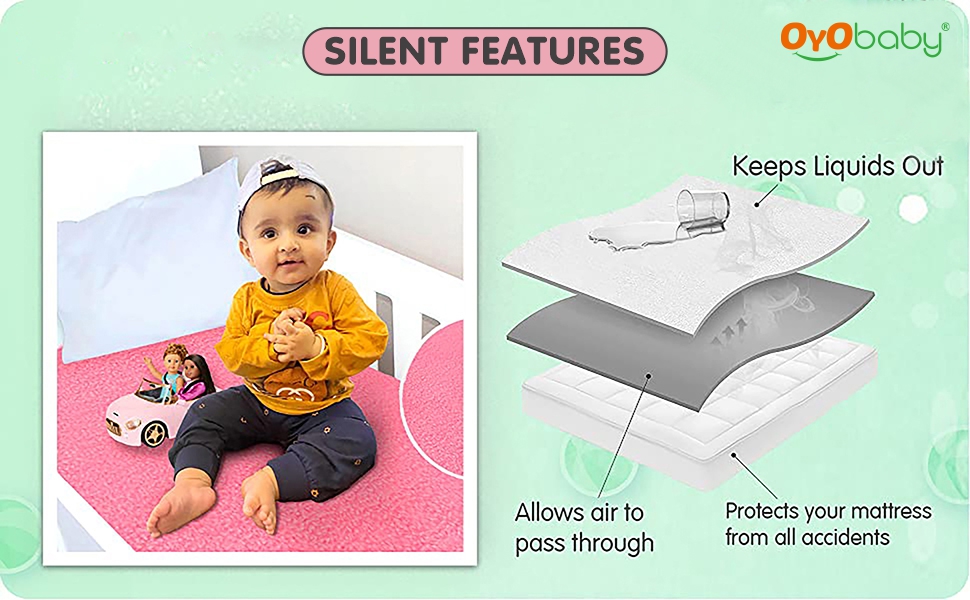 OYO BABY AntiPiling Fleece Extra Absorbent Instant Dry Sheet for Baby