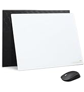 LANGBOHOS Glass Mouse Pad Micro Etched Surface and Whole Silicone Base,Improved Precision and Spe...