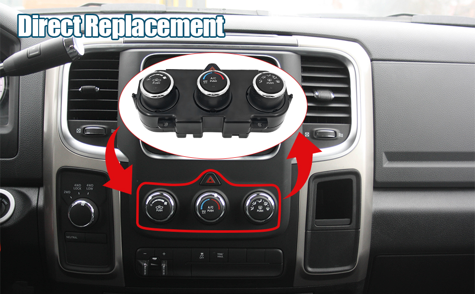 AC Heater Climate Control Unit for 2013-2018 Dodge Ram 1500 2500 3500