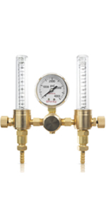 Dual output argon co2 flow meter and regulator by SPARC