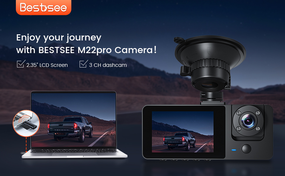 dashcam front and rear