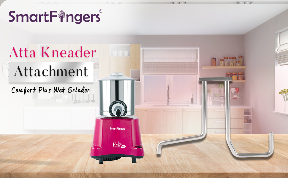 Atta Kneader Attachment For Smart Fingers Comfort Plus MINI (1.25L) Wet