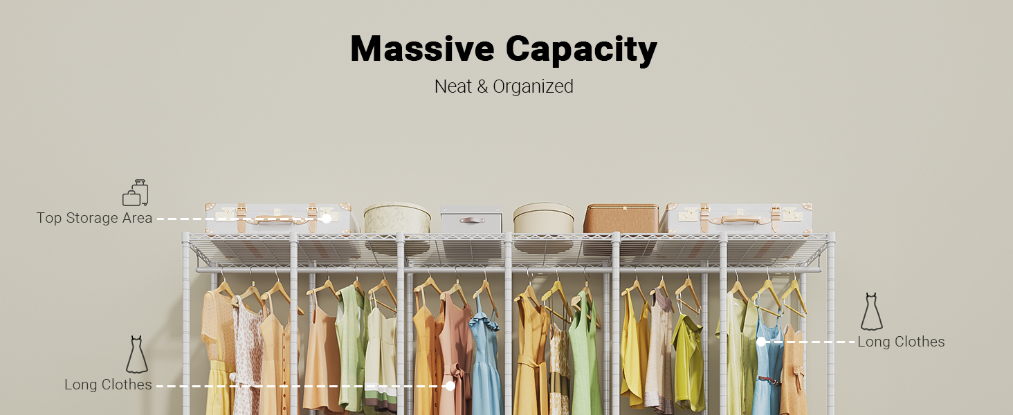freestanding Clothes Rack for Hanging Clothes