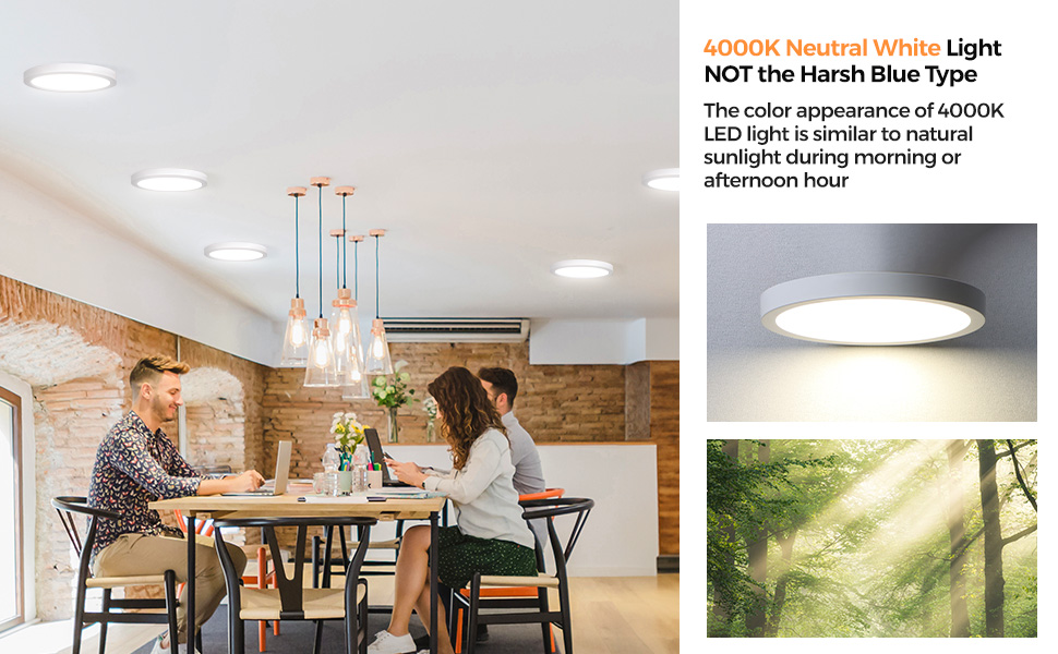 7inch led flush mount ceiling light