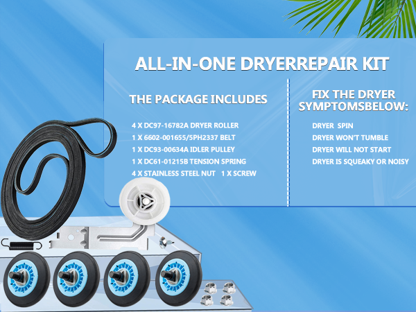 DC97-16782A Samsung Dryer Roller 