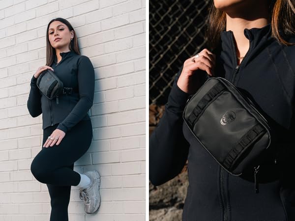 Crossbody Bag Travel Bag Adjustable Strap Water Resistant Fanny Pack Waist Shoulder Bag Sling 