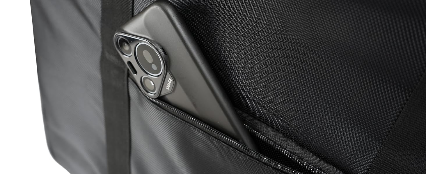 Rear Zippered Pocket: For Phone & Essentials