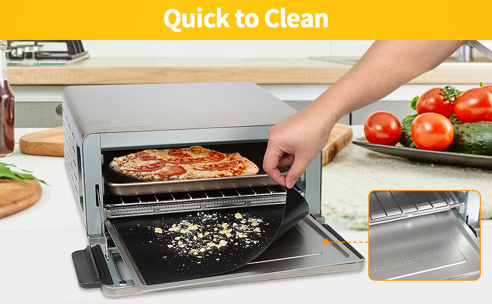 Replacement crumb tray and teflon mats