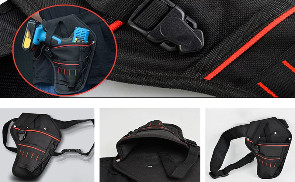 Upgraded HeavyDuty Drill Holster Tool Belts Electrician Holder Belt