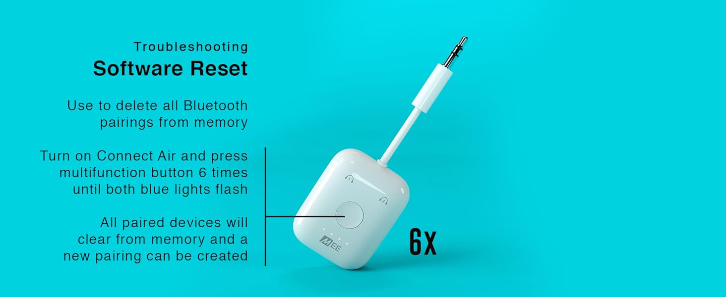 MEE audio Connect Air inFlight Bluetooth Wireless Audio Transmitter