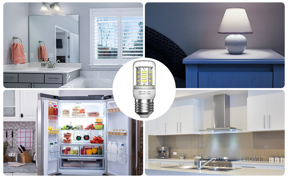 LED Refrigerator Light Bulb 3.5w 40 watt Equivalent Appliance Light