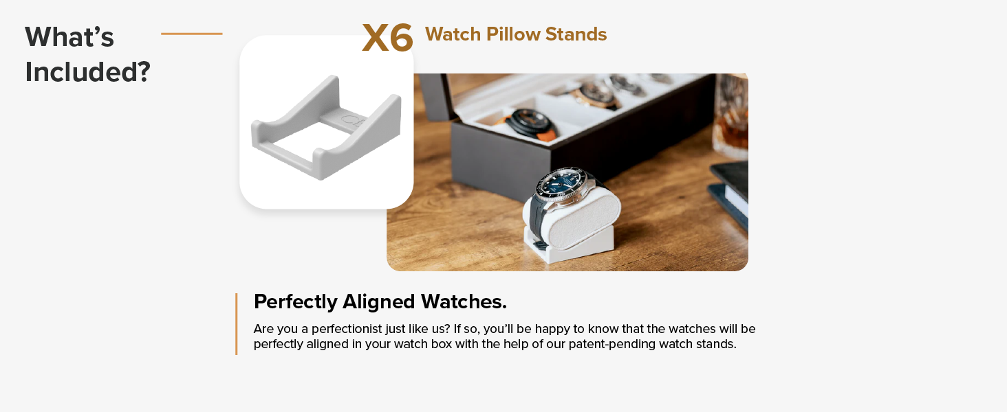 watch pillow stands