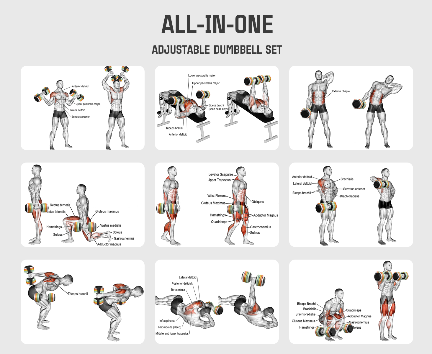 Adjustable Dumbbells Set of pair 2